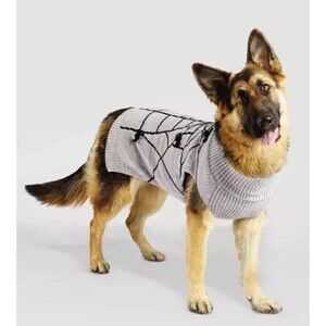 Halloween Pom Pom Spider Dog Sweater Hyde & EEK! Medium Up To 40 Lbs Stretchy